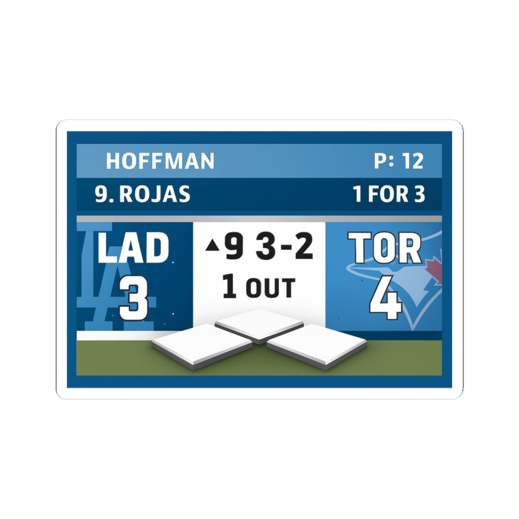 Comeback Moment” Scoreboard Sticker — 9th Inning Inspiration — LAD vs TOR Game 7