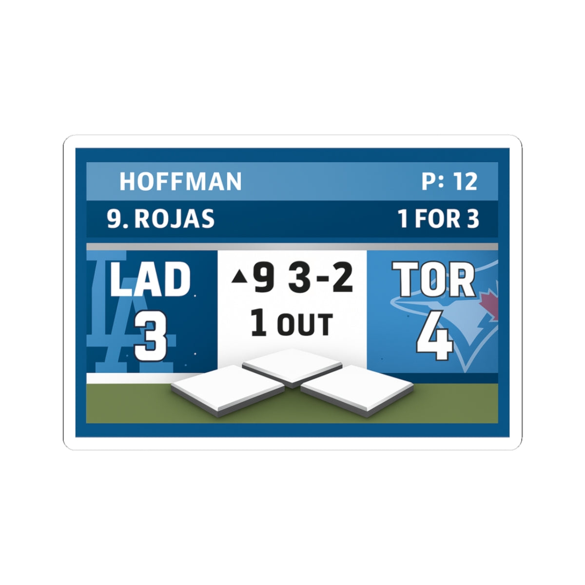 Comeback Moment” Scoreboard Sticker — 9th Inning Inspiration — LAD vs TOR Game 7