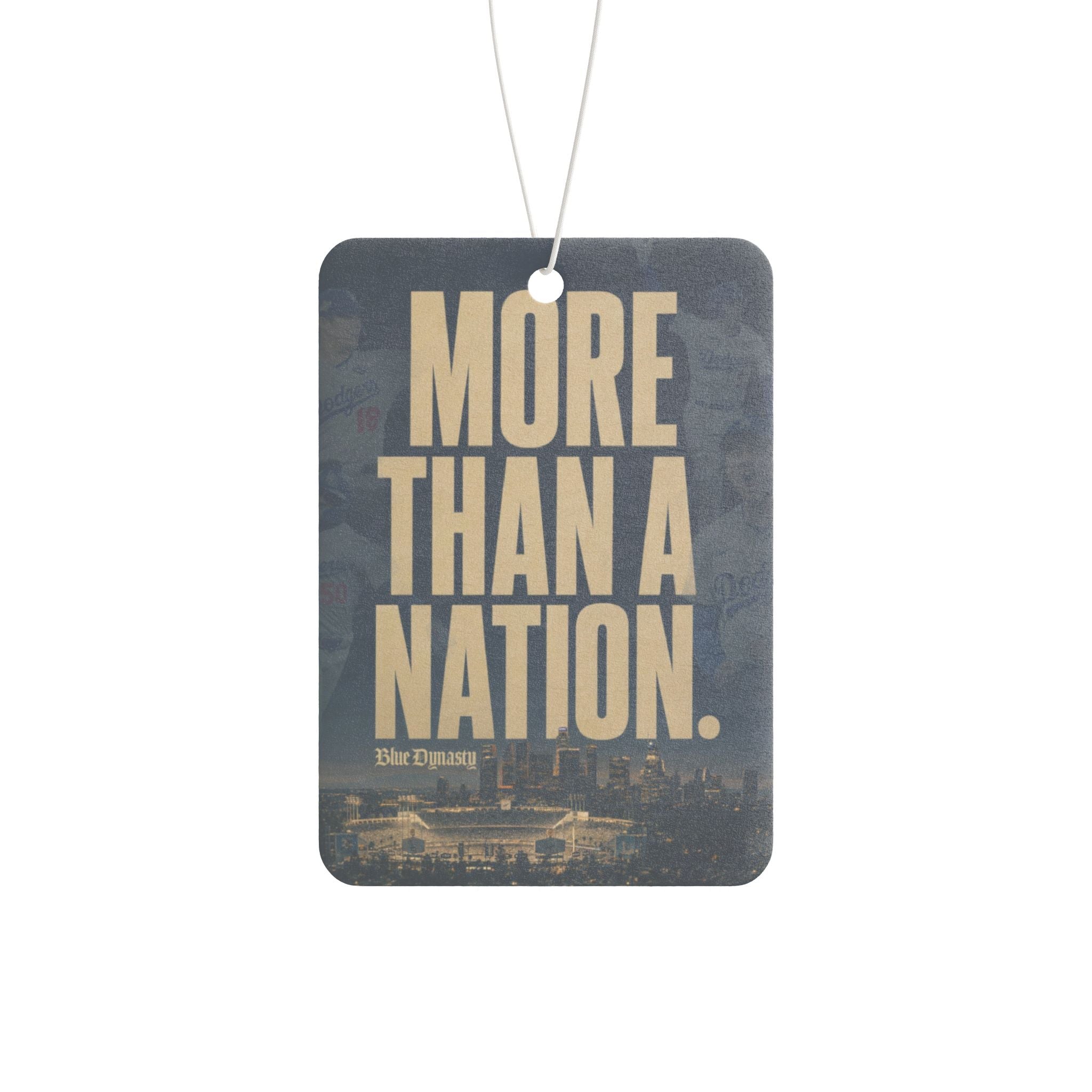 "More Than A Nation" Blue Dynasty Car Air Freshener