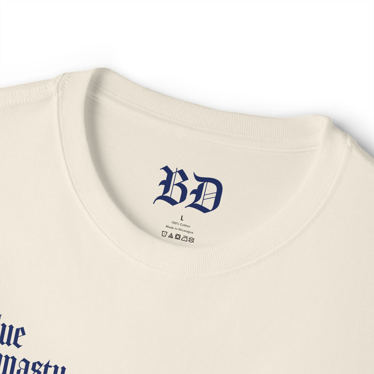 "Dia De Los" Sugar Skull Cream Boxy Tee — Blue Dynasty