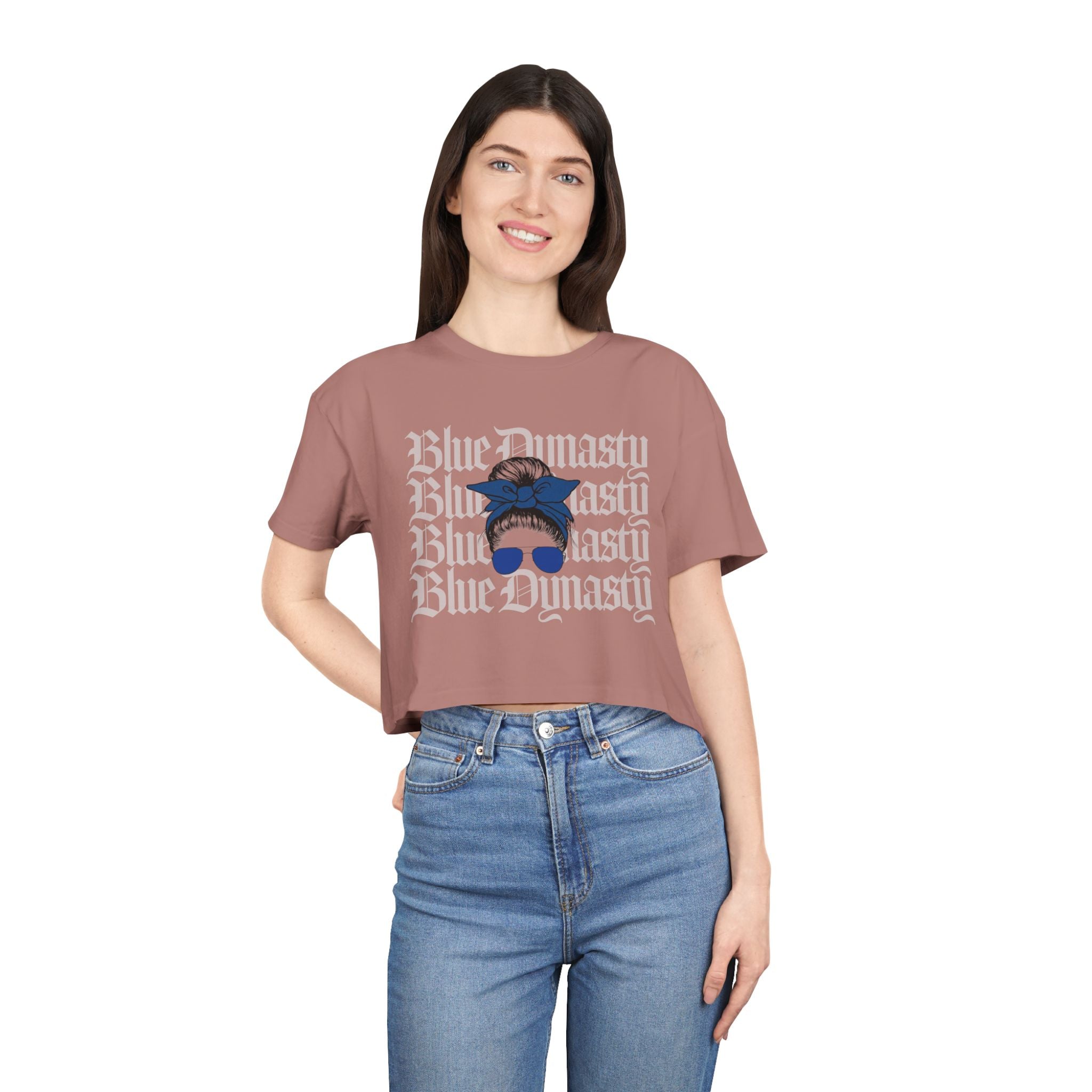 Blue Dynasty Women's Crop Tee