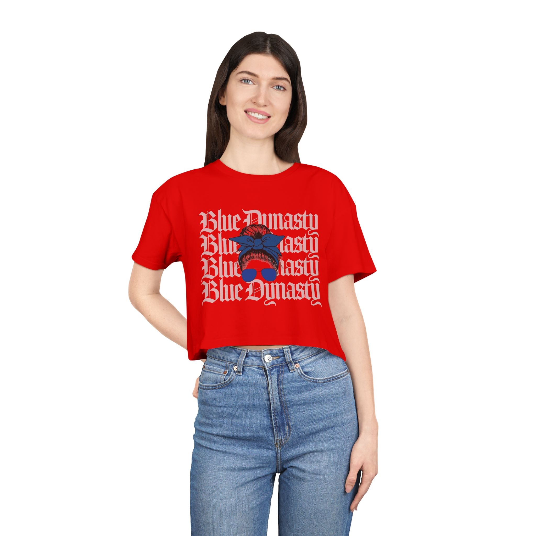 Blue Dynasty Women's Crop Tee